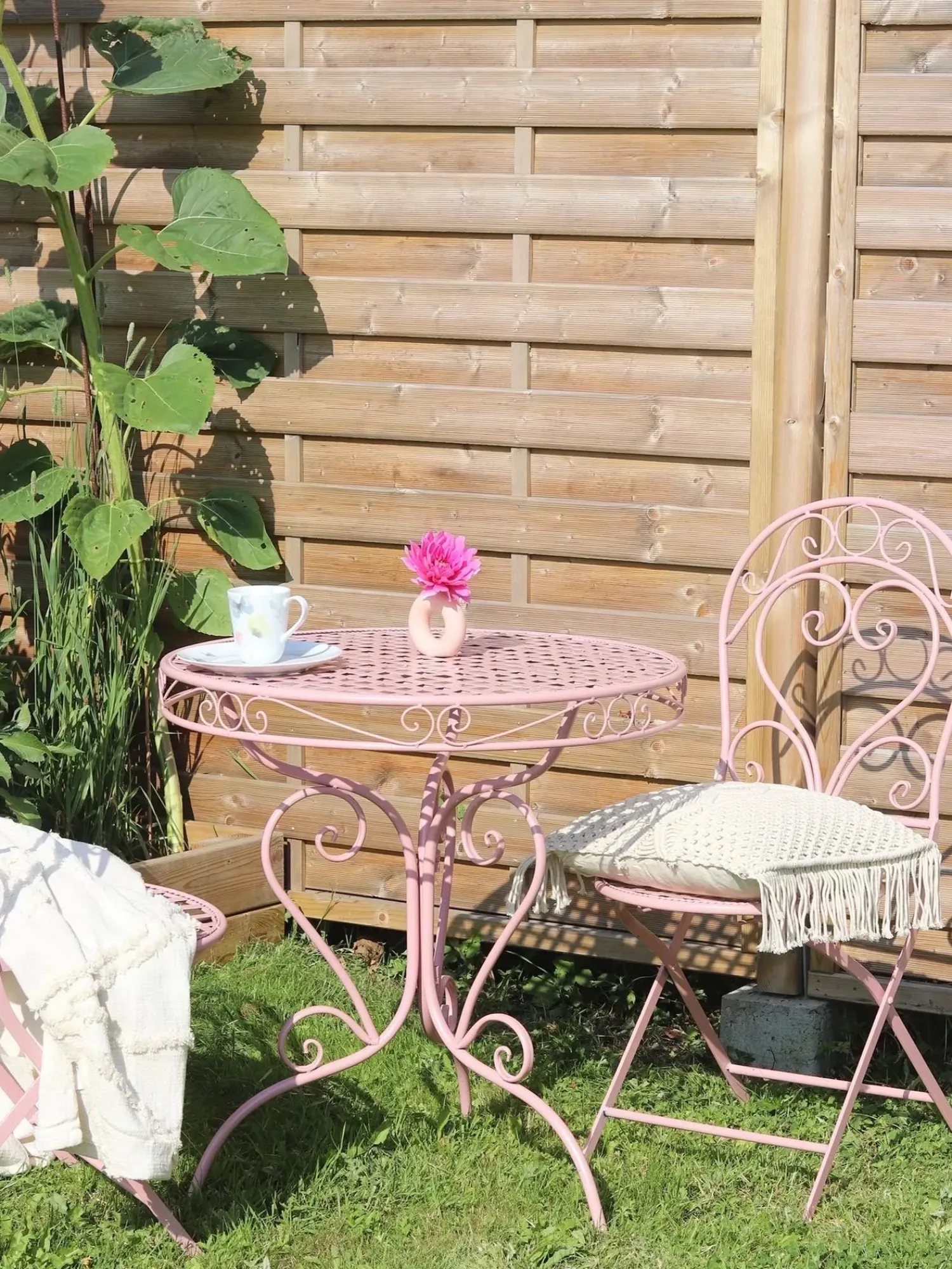 Online Beliani ALBINIA 70 cm 70 cm Metallo Rosa