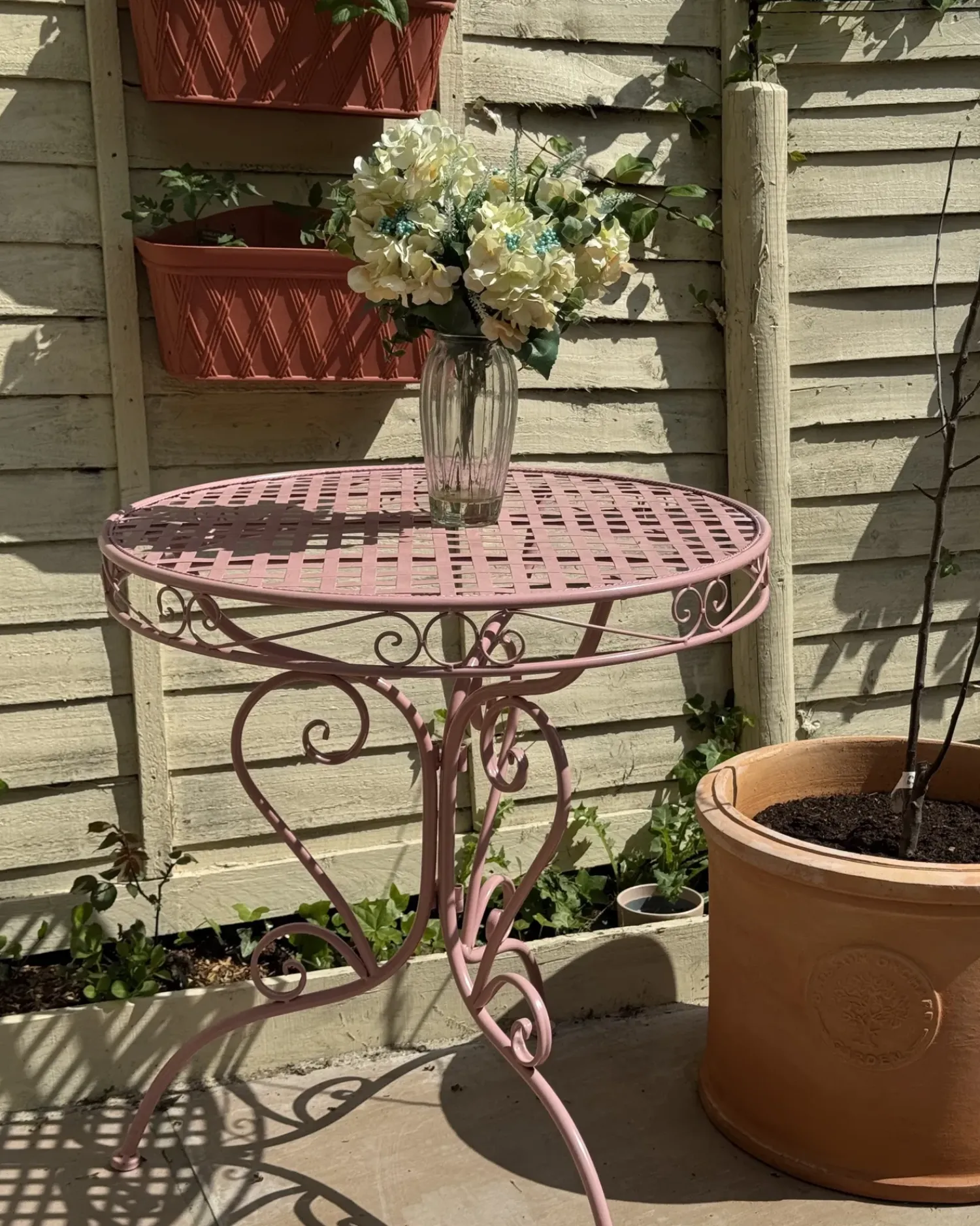 Online Beliani ALBINIA 70 cm 70 cm Metallo Rosa