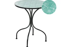 Outlet Beliani ANAPO 60 cm 60 cm Metallo Nero Verde Nero