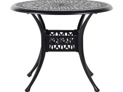 Discount Beliani ANCONA 90 cm 90 cm Metallo Nero Beige Nero