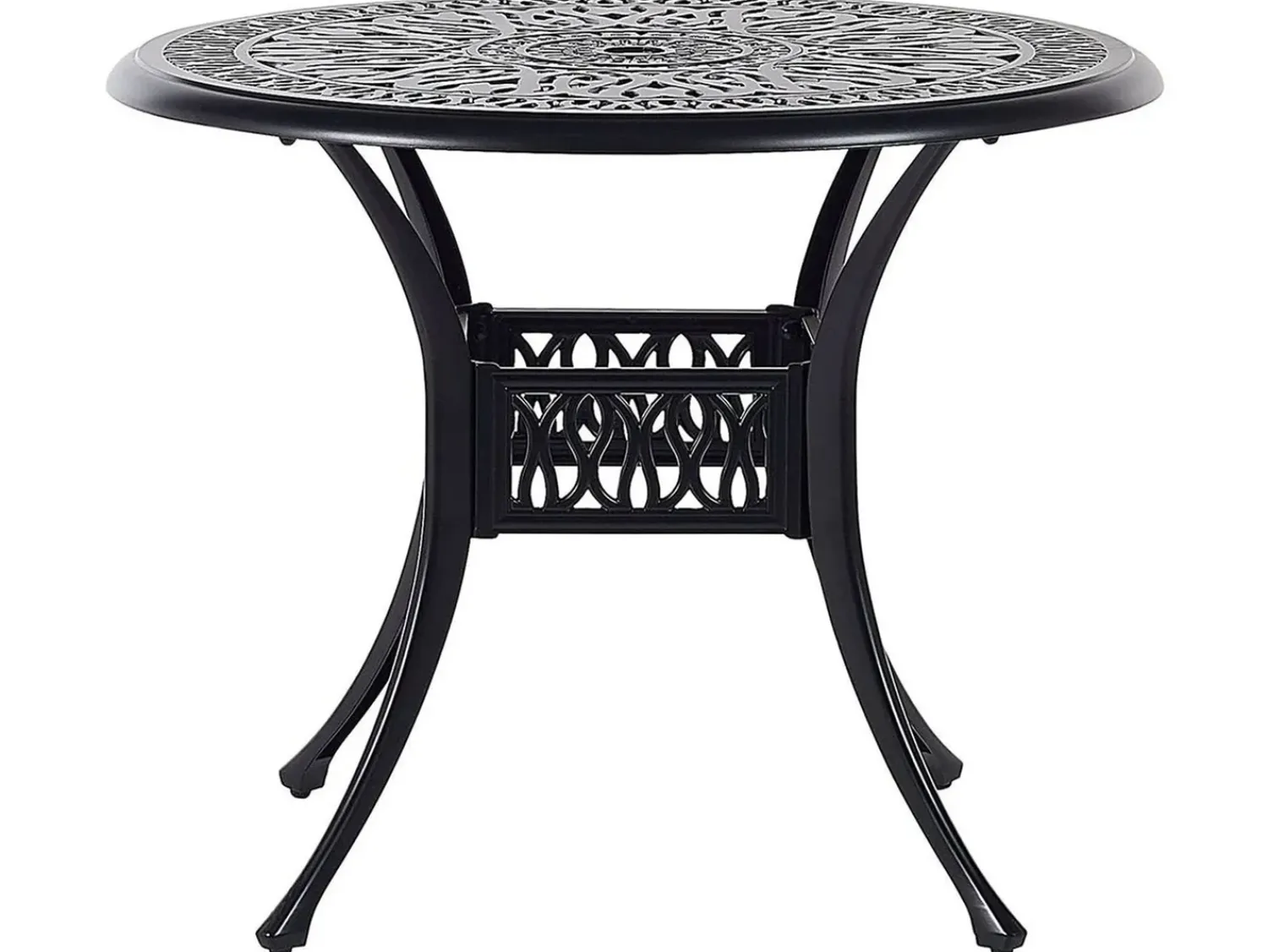 Discount Beliani ANCONA 90 cm 90 cm Metallo Nero Beige Nero