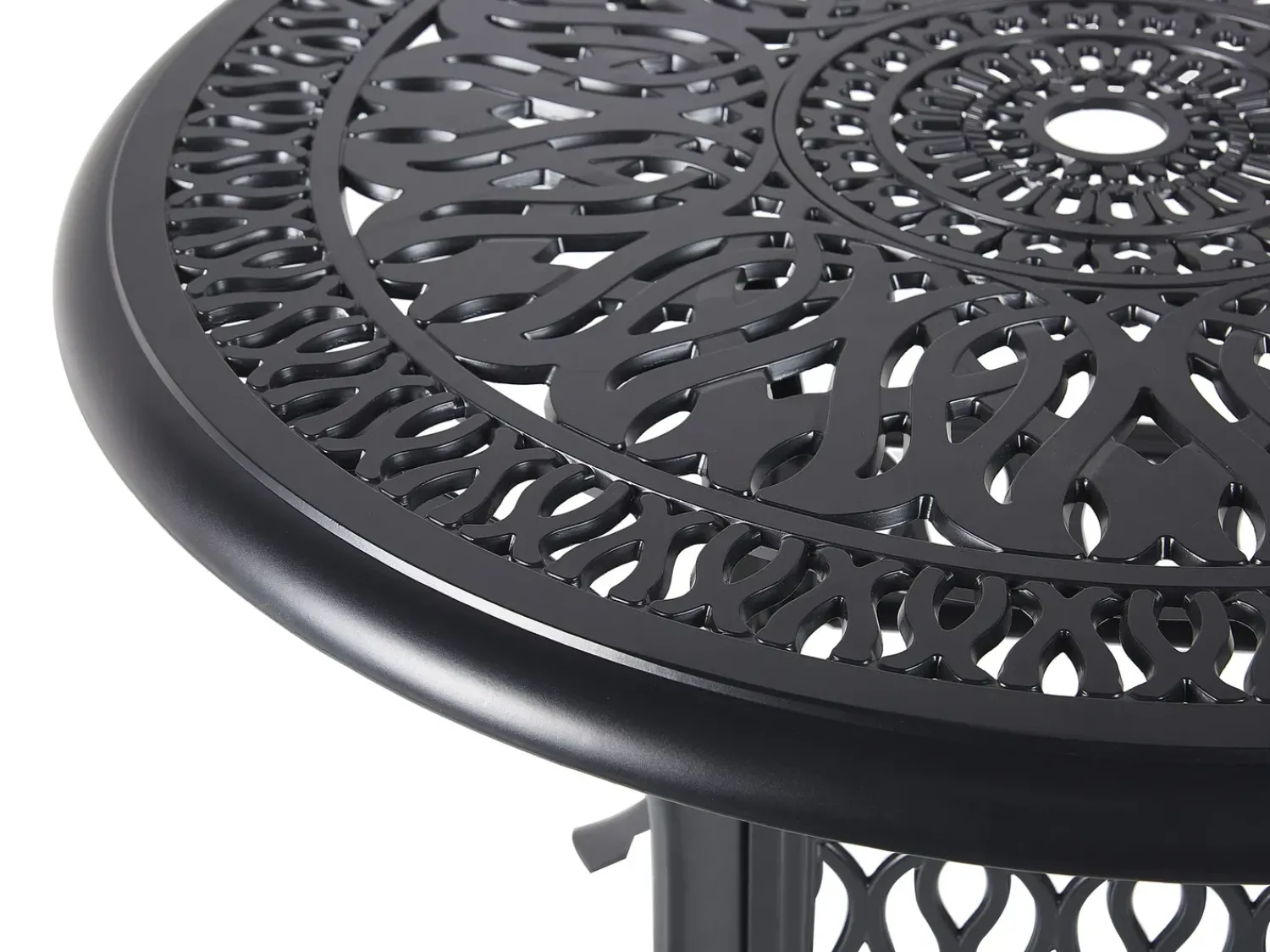 Discount Beliani ANCONA 90 cm 90 cm Metallo Nero Beige Nero