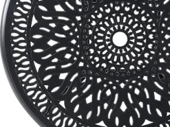 Discount Beliani ANCONA 90 cm 90 cm Metallo Nero Beige Nero