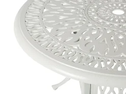 Outlet Beliani ANCONA 90 cm 90 cm Metallo sporco Bianco