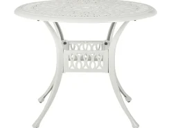 Outlet Beliani ANCONA 90 cm 90 cm Metallo sporco Bianco