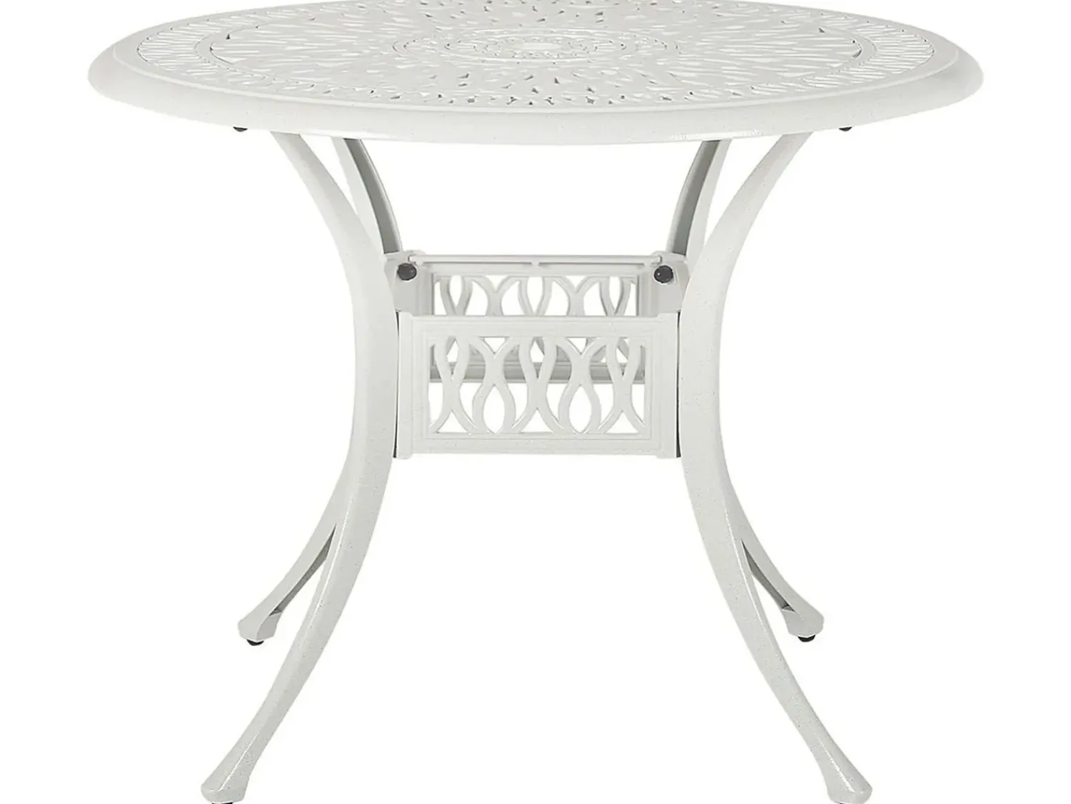 Outlet Beliani ANCONA 90 cm 90 cm Metallo sporco Bianco
