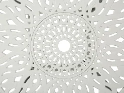 Outlet Beliani ANCONA 90 cm 90 cm Metallo sporco Bianco