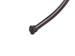 New Beliani Tavolino Bistrot ANDALO 68 cm 68 cm Metallo Marrone