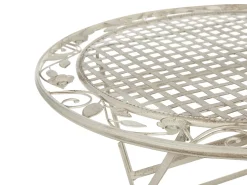 Clearance Beliani BIVIO 90 cm 90 cm Metallo sporco Bianco