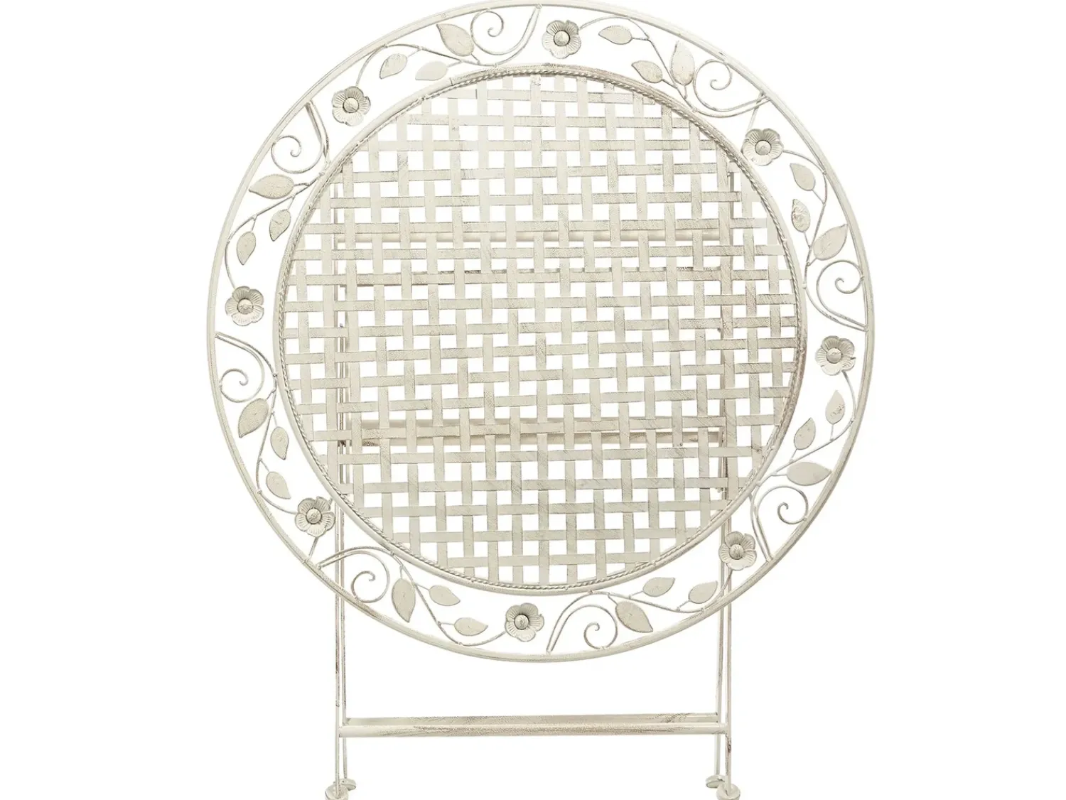 Clearance Beliani BIVIO 90 cm 90 cm Metallo sporco Bianco