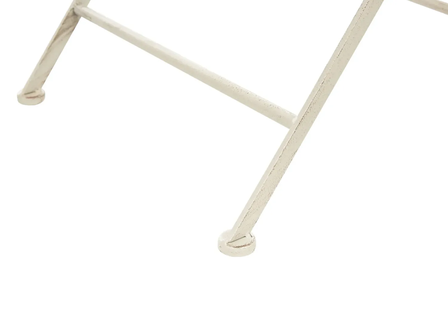 Clearance Beliani BIVIO 90 cm 90 cm Metallo sporco Bianco
