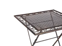 Online Beliani BORMIO 70 cm 70 cm Metallo Nero Oro Nero