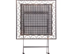 Online Beliani BORMIO 70 cm 70 cm Metallo Nero Oro Nero