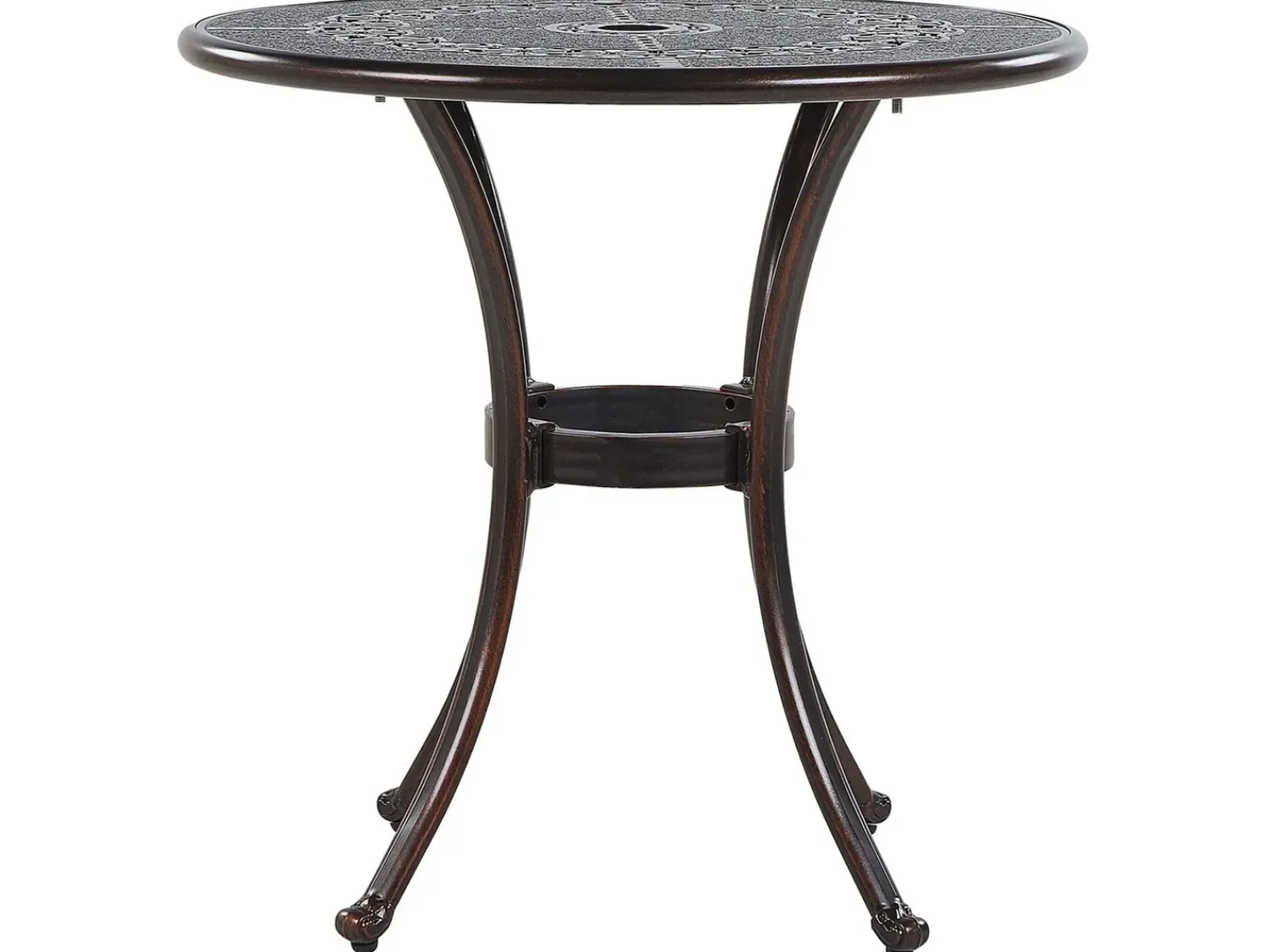 Clearance Beliani BOVINO 65 cm 65 cm Metallo scuro Marrone