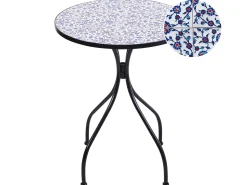 Discount Beliani CAMPRENA 60 cm 60 cm Metallo Nero Bianco Blu Nero