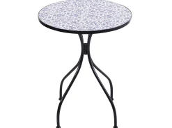 Discount Beliani CAMPRENA 60 cm 60 cm Metallo Nero Bianco Blu Nero