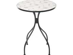 Best Beliani CARONA 60 cm 60 cm Metallo Nero Bianco Nero