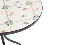 Best Beliani CARONA 60 cm 60 cm Metallo Nero Bianco Nero