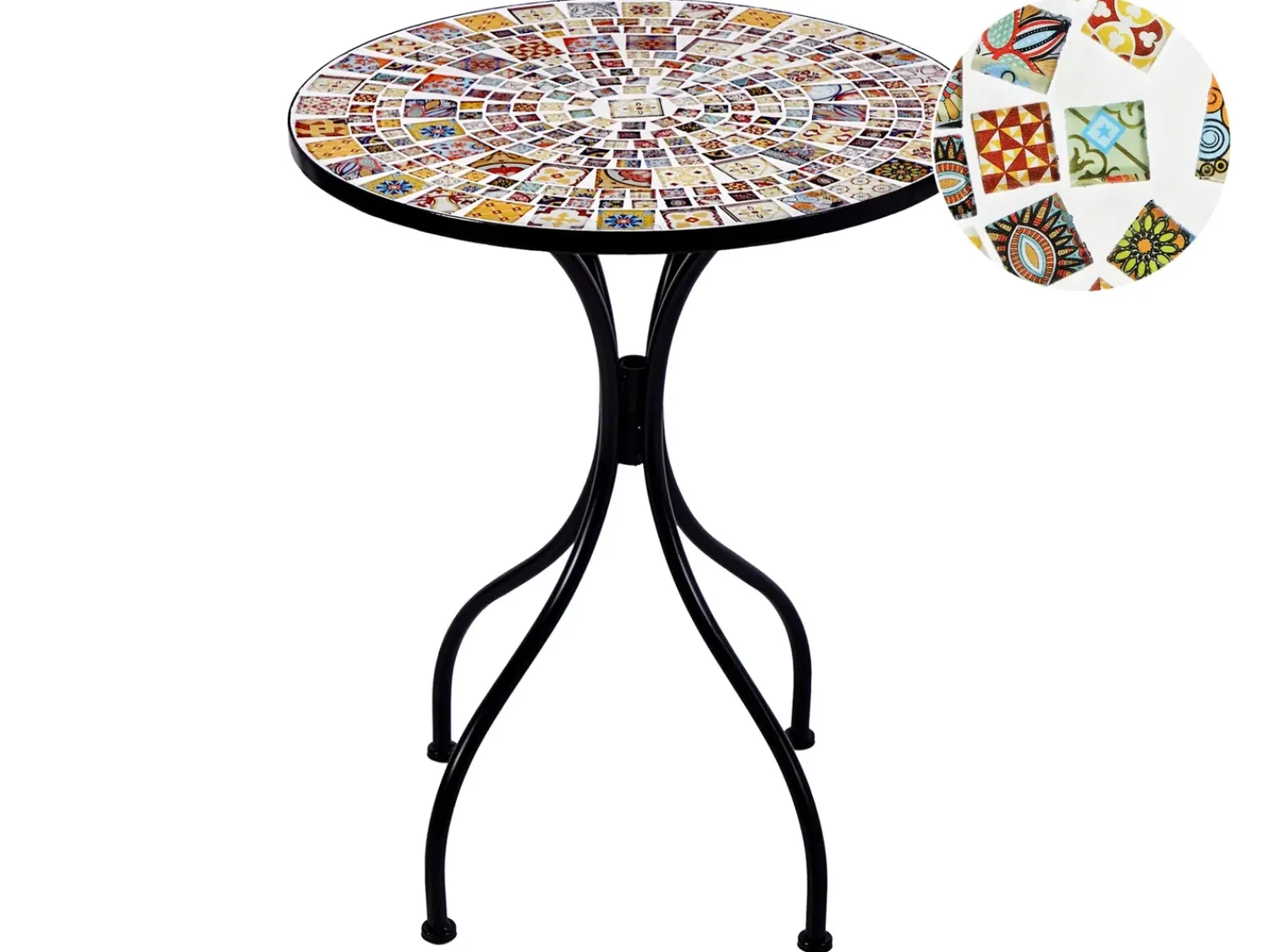 Sale Beliani CASARIO 60 cm 60 cm Nero Multicolore Nero