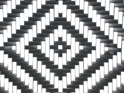 Hot Beliani CASPRI 80 cm 80 cm Vetro Nero/Bianco Bianco Marrone Nero