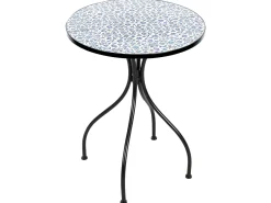 Clearance Beliani CHAPECO 60 cm 60 cm Metallo Nero Bianco Blu Nero