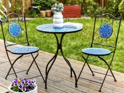 Clearance Beliani CIGLIANO 60 cm 60 cm Metallo Nero Blu Nero