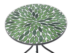 Online Beliani CIVATE 60 cm 60 cm Metallo Nero Verde Nero