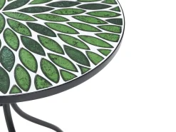 Online Beliani CIVATE 60 cm 60 cm Metallo Nero Verde Nero
