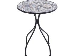 Discount Beliani CIVITA 60 cm 60 cm Metallo Nero Blu Marrone Nero