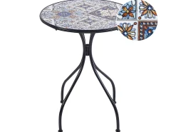 Discount Beliani CIVITA 60 cm 60 cm Metallo Nero Blu Marrone Nero