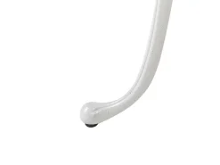 Outlet Beliani Tavolino Bistrot DASCIO 61 cm 61 cm Metallo sporco Bianco
