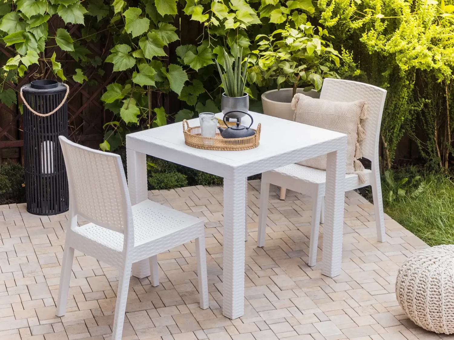 Clearance Beliani FOSSANO 80 cm 80 cm Bianco