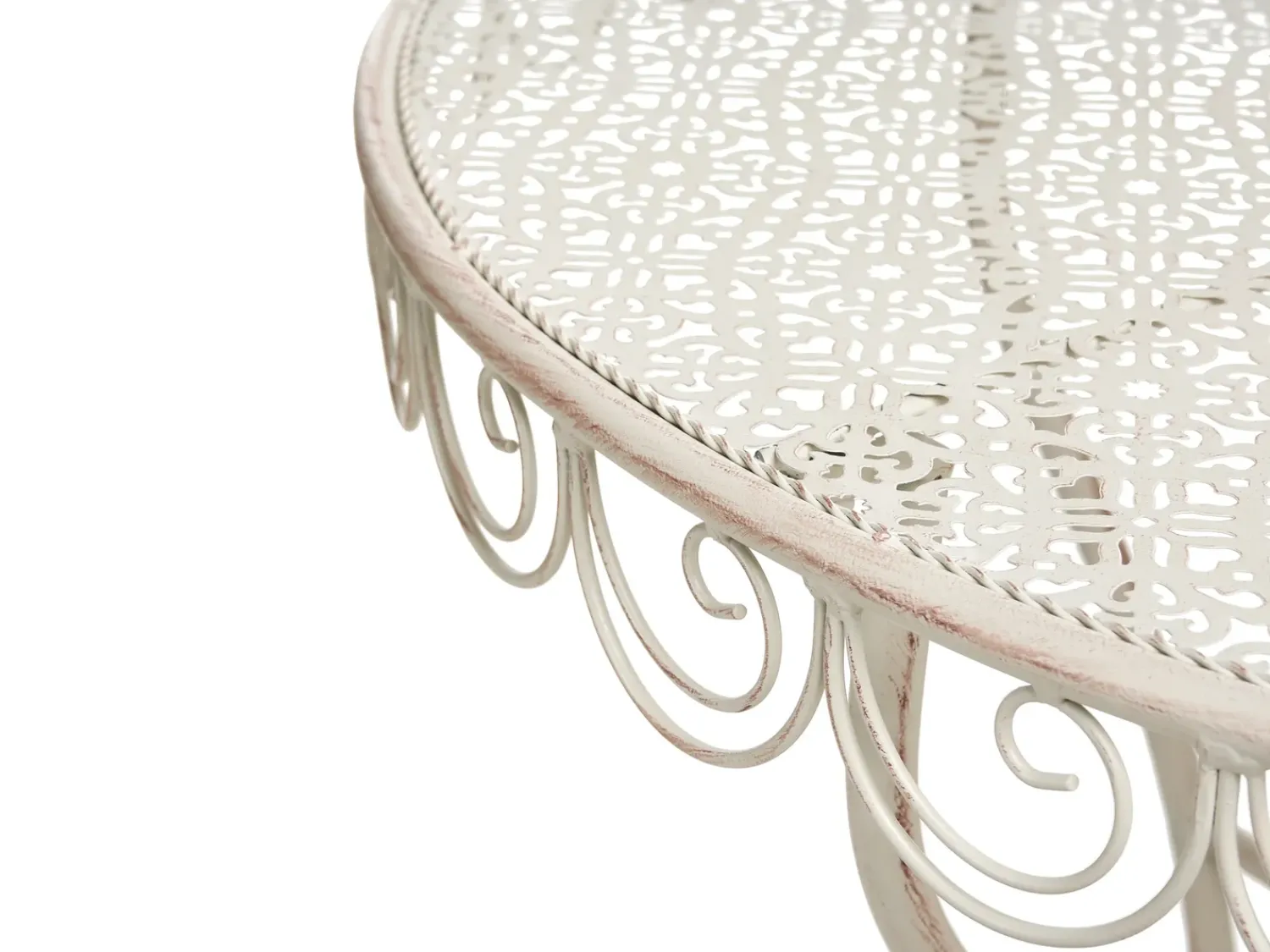Outlet Beliani JUINA 80 cm 36 cm Metallo chiaro Beige