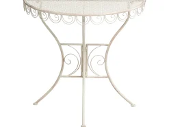 Outlet Beliani JUINA 80 cm 36 cm Metallo chiaro Beige