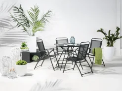 Hot Beliani LIVO 80 cm 80 cm Vetro Nero