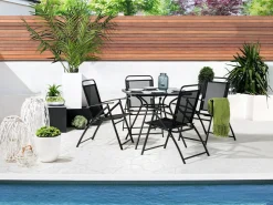 Hot Beliani LIVO 80 cm 80 cm Vetro Nero