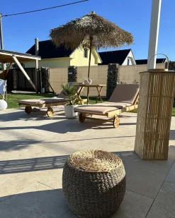 Discount Beliani MOLISE 85 cm 85 cm Bambù Marrone chiaro Naturale Marrone