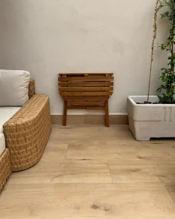 Discount Beliani Tavolino Bistrot OSIGO 44 cm 70 cm Legno d'acacia Marrone