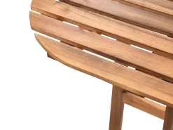 Discount Beliani Tavolino Bistrot OSIGO 44 cm 70 cm Legno d'acacia Marrone
