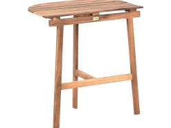 Discount Beliani Tavolino Bistrot OSIGO 44 cm 70 cm Legno d'acacia Marrone