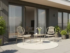Online Beliani OVARO 50 cm 50 cm Metallo Beige