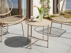 Online Beliani OVARO 50 cm 50 cm Metallo Beige