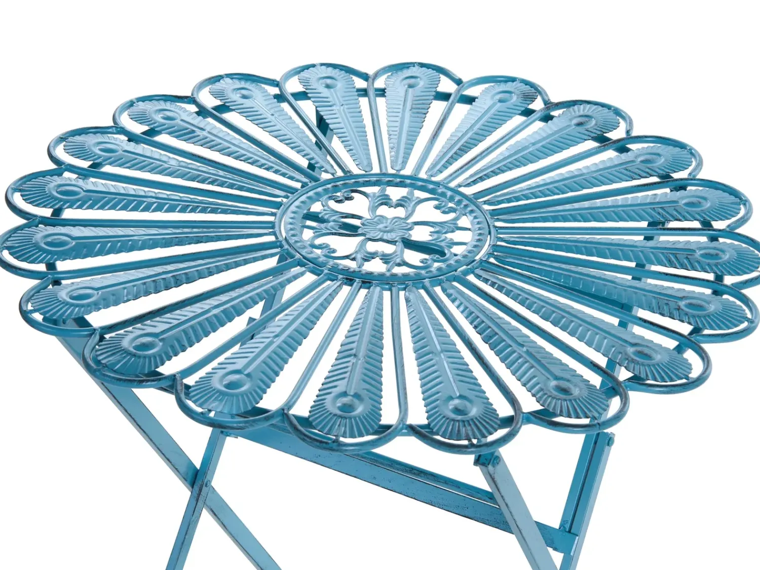 Online Beliani PAVIA 71 cm 71 cm Metallo Blu