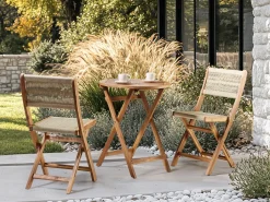 Online Beliani PROSSEDI 60 cm 60 cm Legno d'acacia Marrone