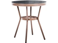 Discount Beliani RIFREDDO 70 cm 70 cm Vetro temperato Grigio Marrone Grigio