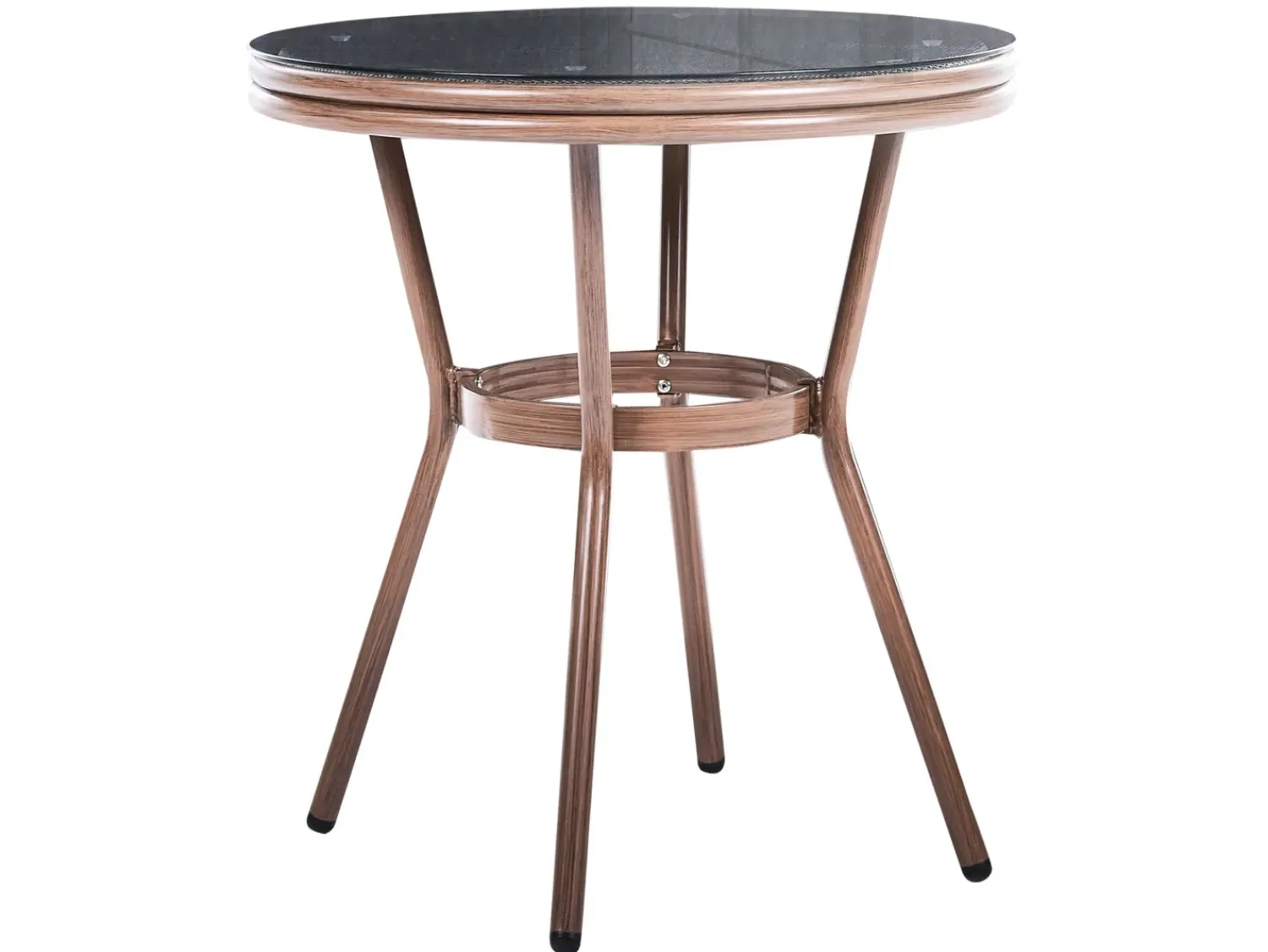Discount Beliani RIFREDDO 70 cm 70 cm Vetro temperato Grigio Marrone Grigio