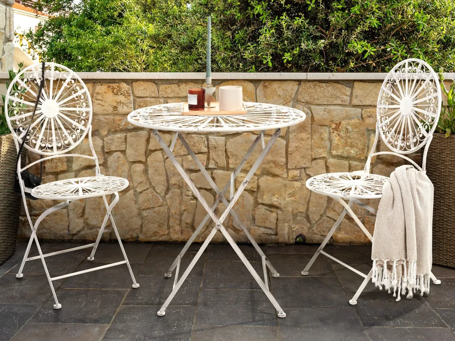 Best Beliani SCAFA 70 cm 70 cm Metallo Bianco