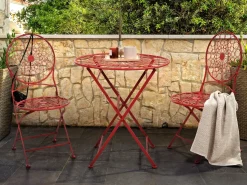 Clearance Beliani SCARIO 70 cm 70 cm Metallo Rosso