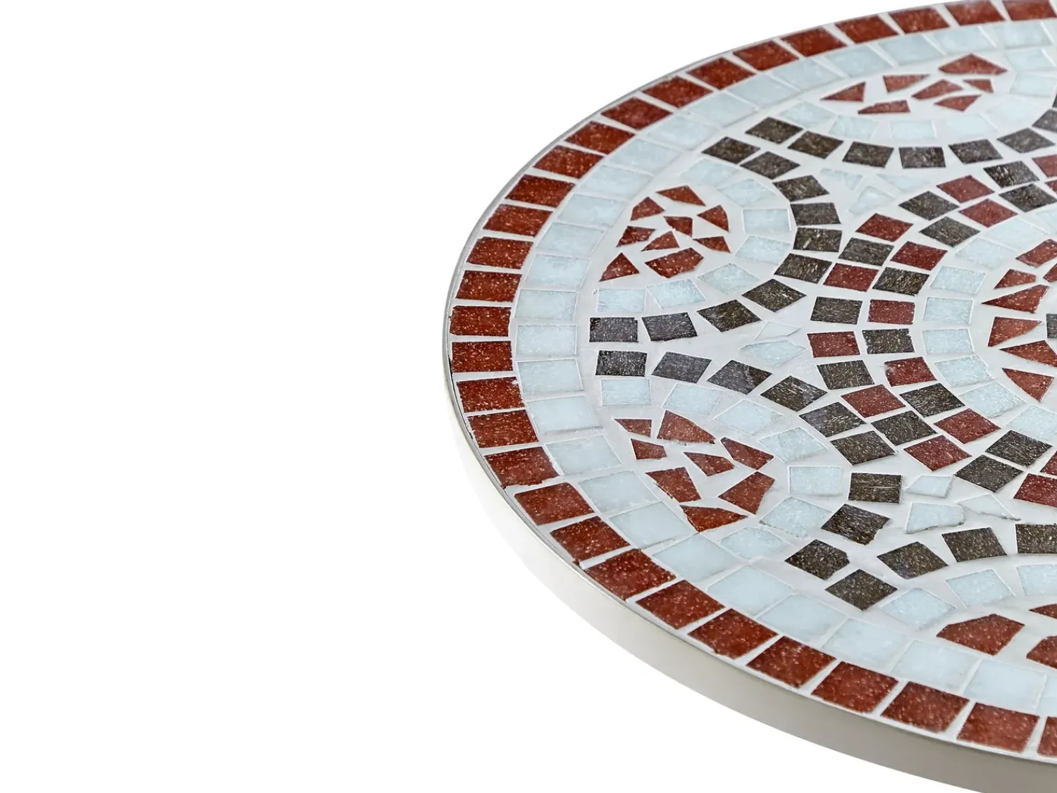 Online Beliani SPELLO 60 cm 60 cm Bianco Bianco Grigio Rosso