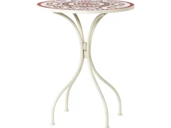 Online Beliani SPELLO 60 cm 60 cm Bianco Bianco Grigio Rosso